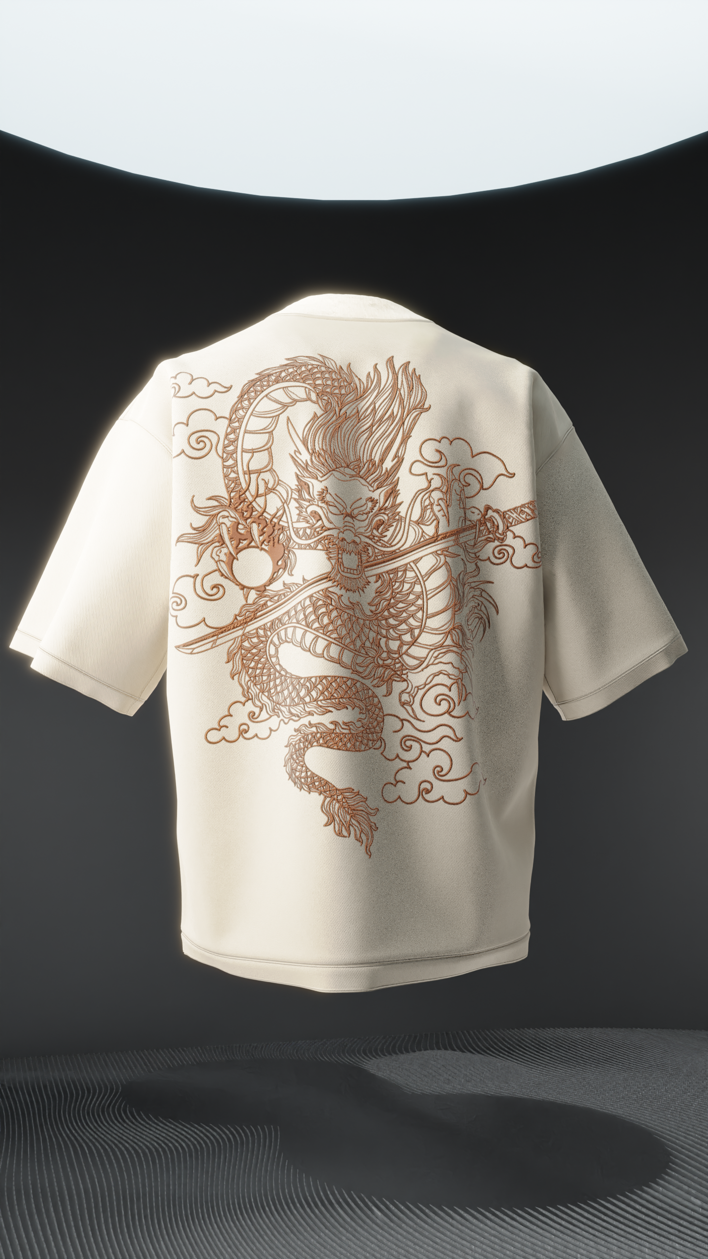 Japanese Dragon Oversized T Shirt