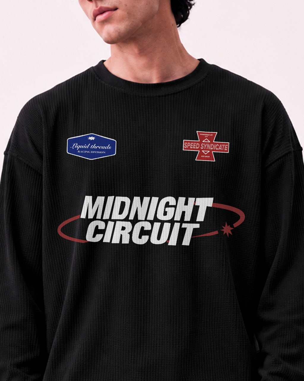 Midnight Circuit Waffle T-Shirt