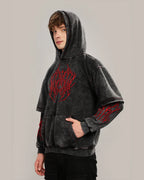 Bloodfire Acid Wash Hoodie