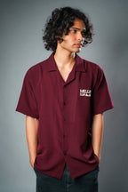 Wear The Vibe Bowling Shirt - Maroon