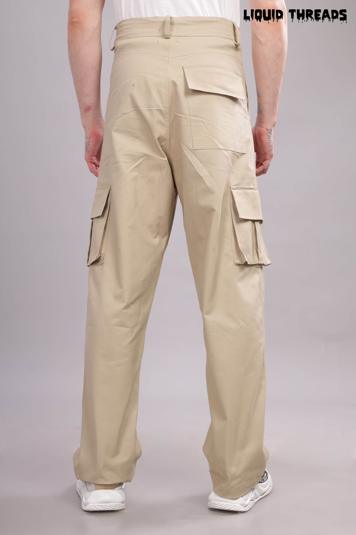 Beige Cargo Pants