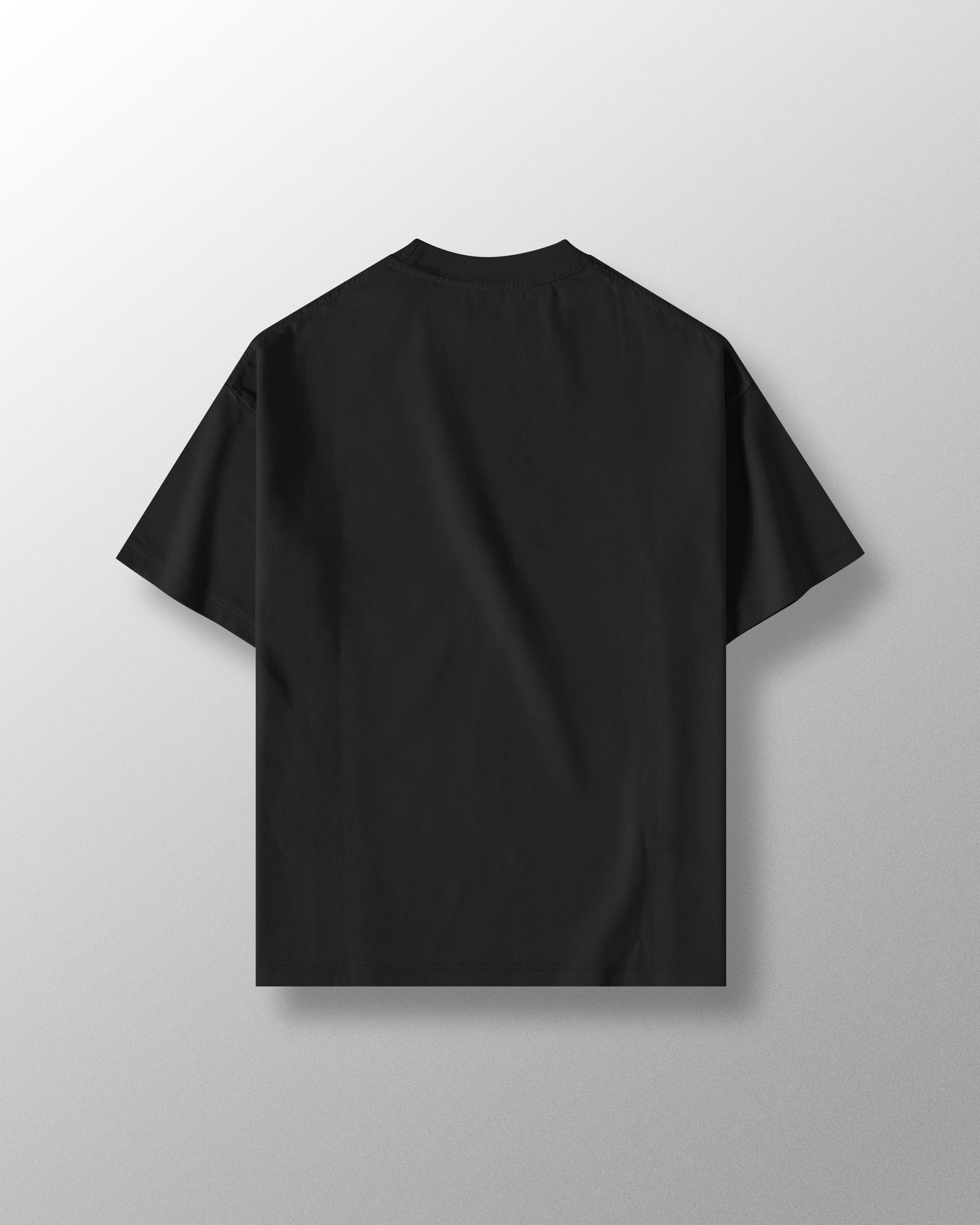 Black Basic Oversized T Shirt