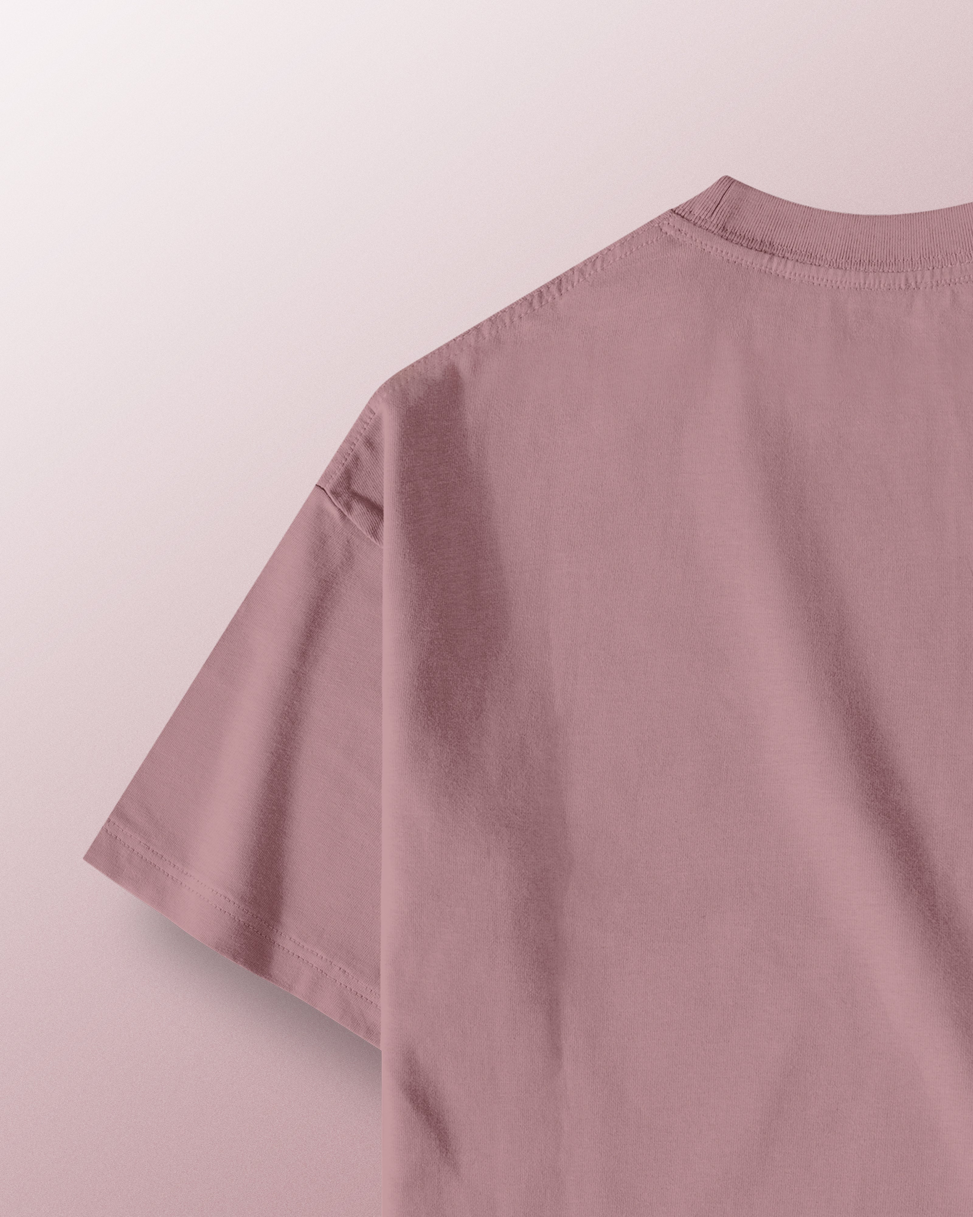 Mauve Basic Oversized T Shirt