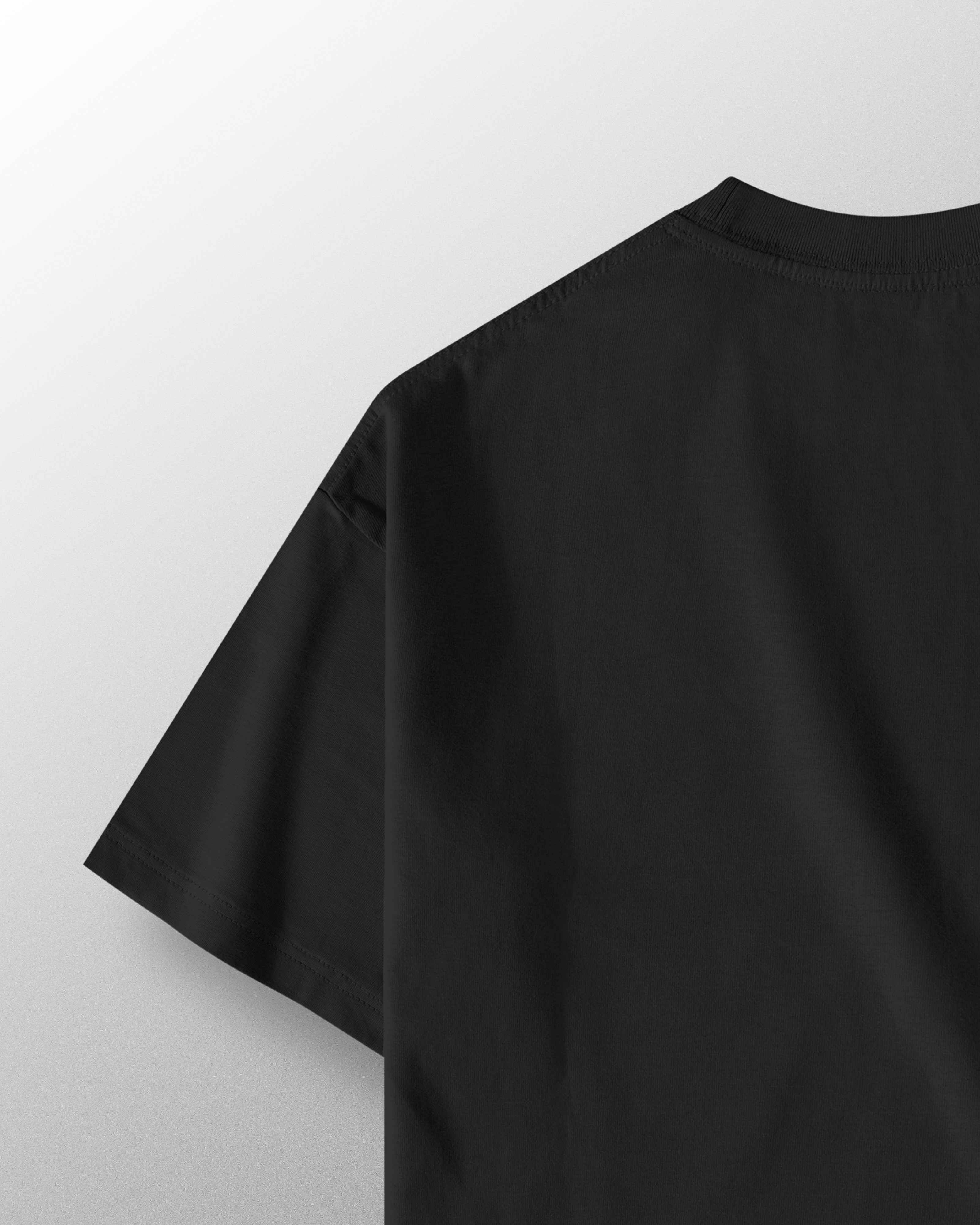 Black Basic Oversized T Shirt