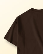 Mocha Basic Oversized T Shirt