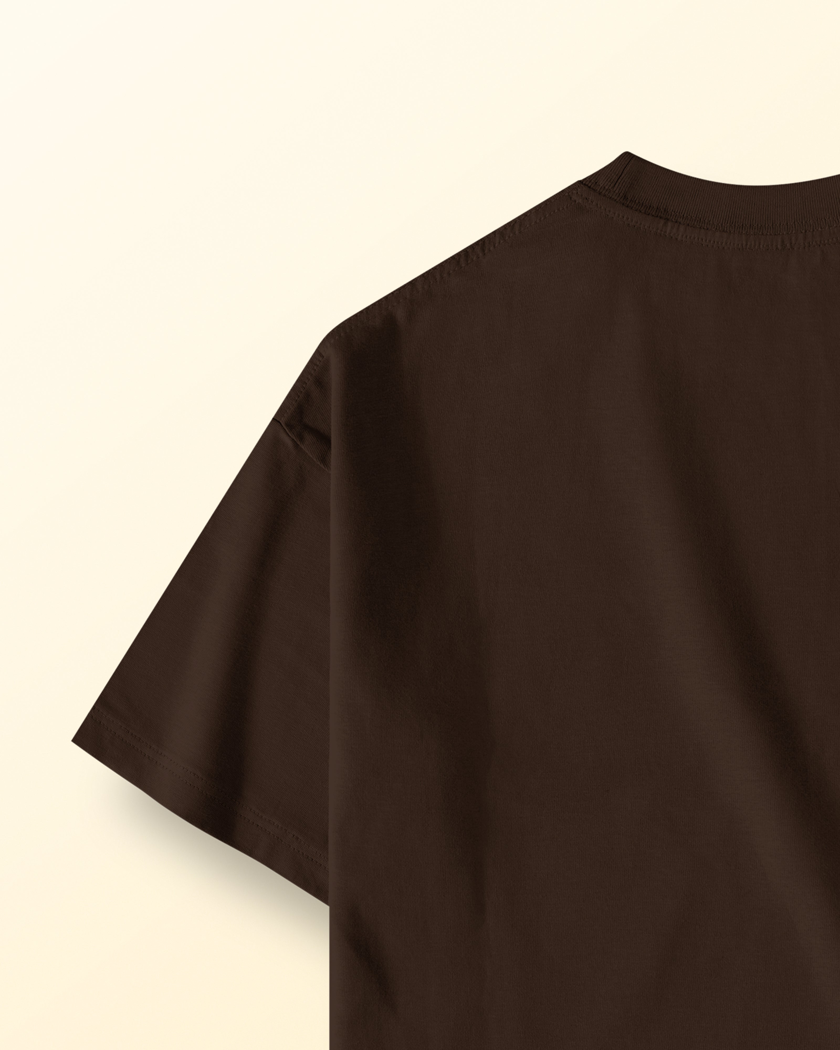 Mocha Basic Oversized T Shirt