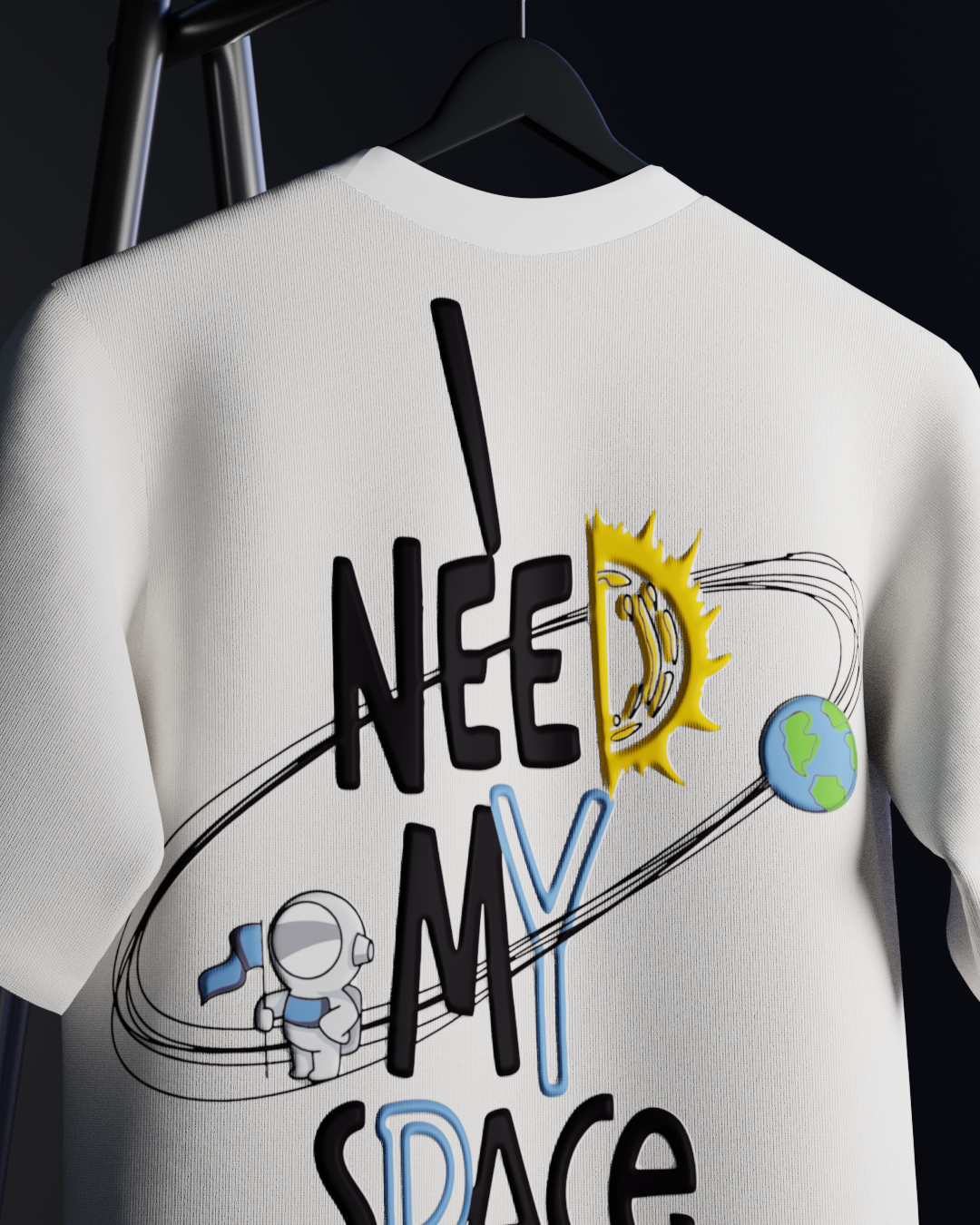 I Need My Space Oversized T-shirt