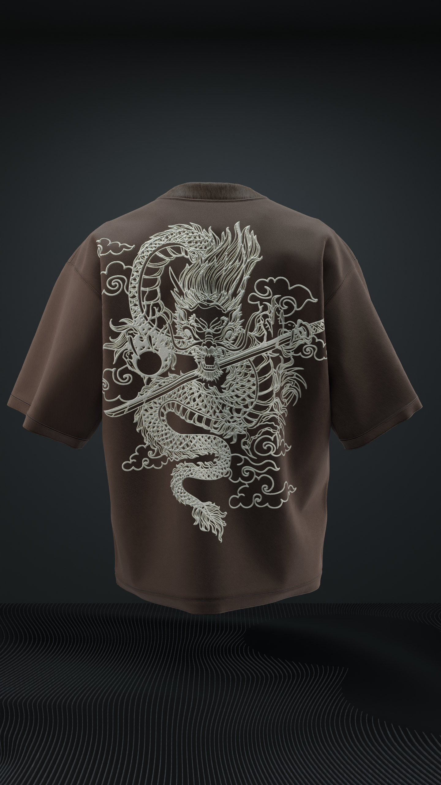 Japanese Dragon Oversized T Shirt