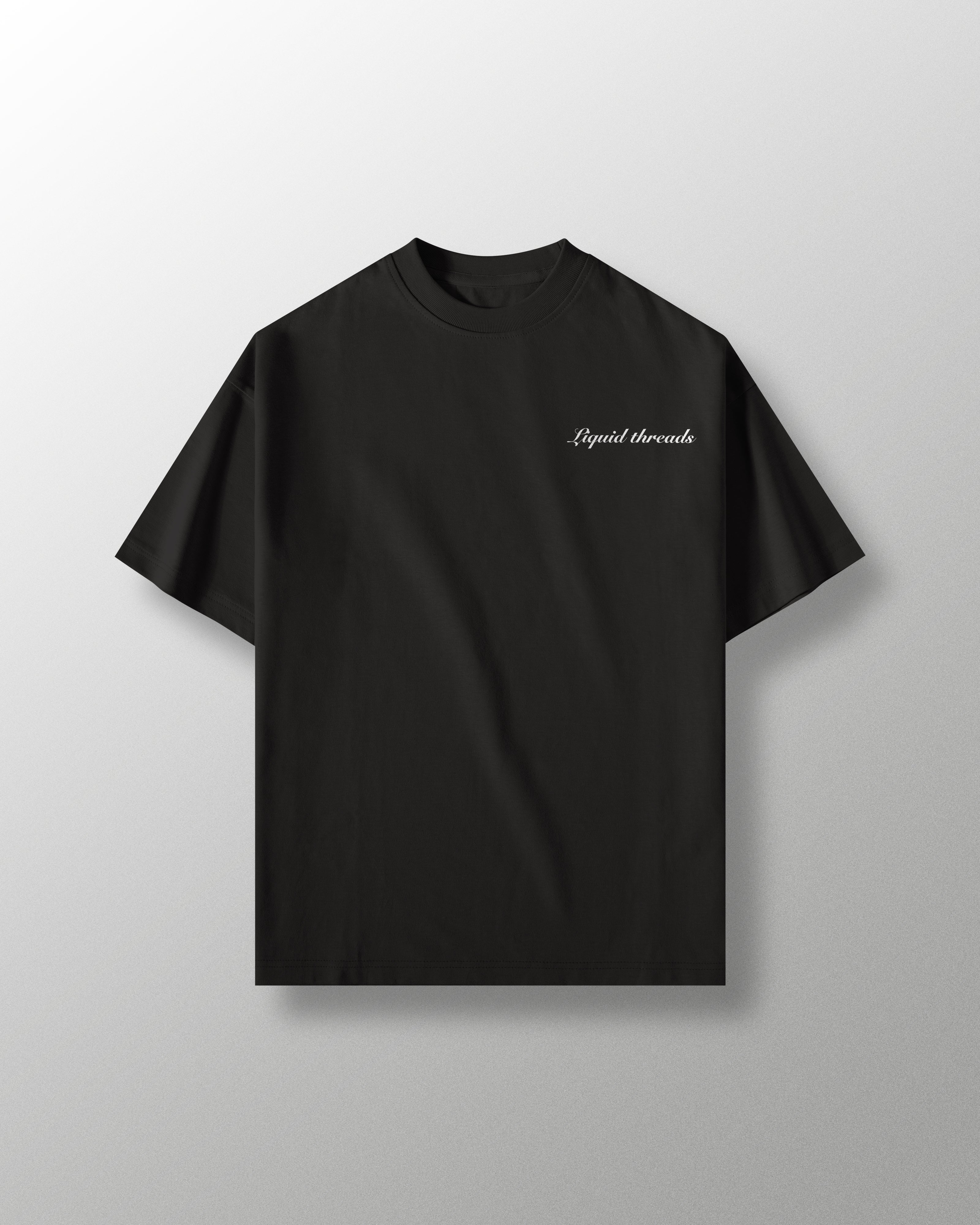 Black Basic Oversized T Shirt