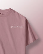 Mauve Basic Oversized T Shirt